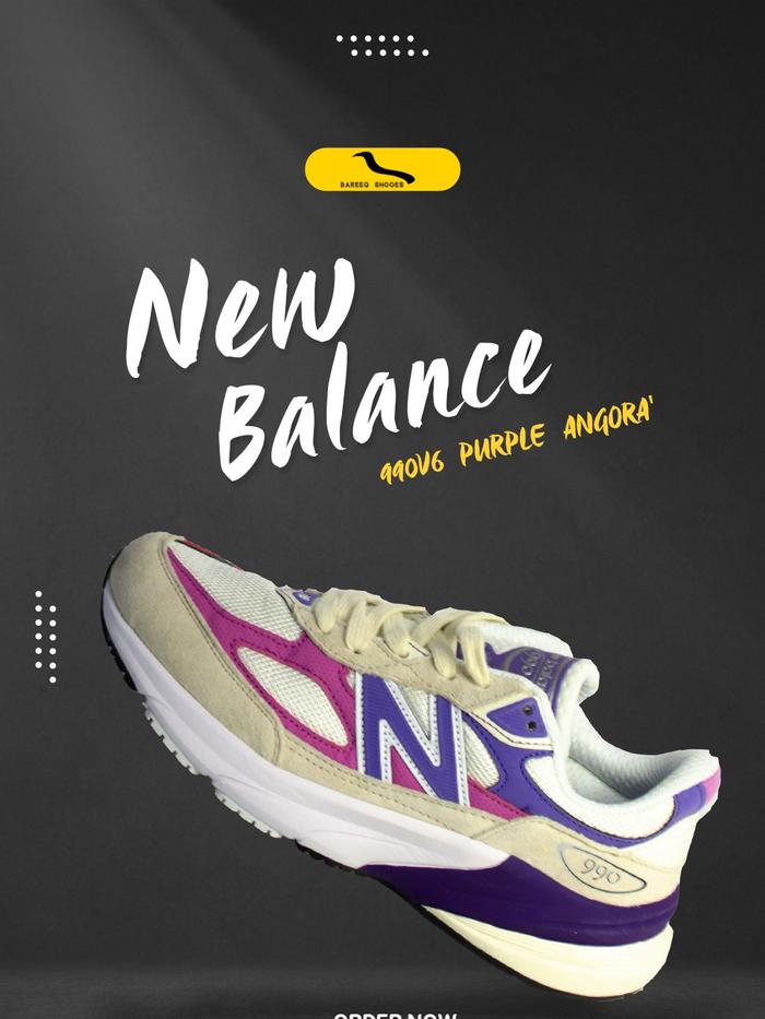 sepatu running casual New Balance 990 Purple Angora