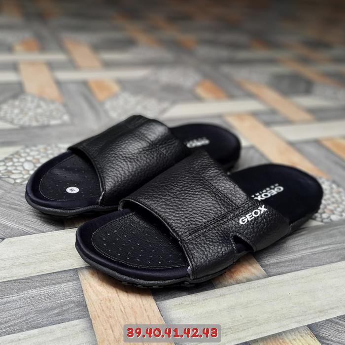 Sandal Geox Respira Original Sendal Kulit Pria Sandal Slop Pria