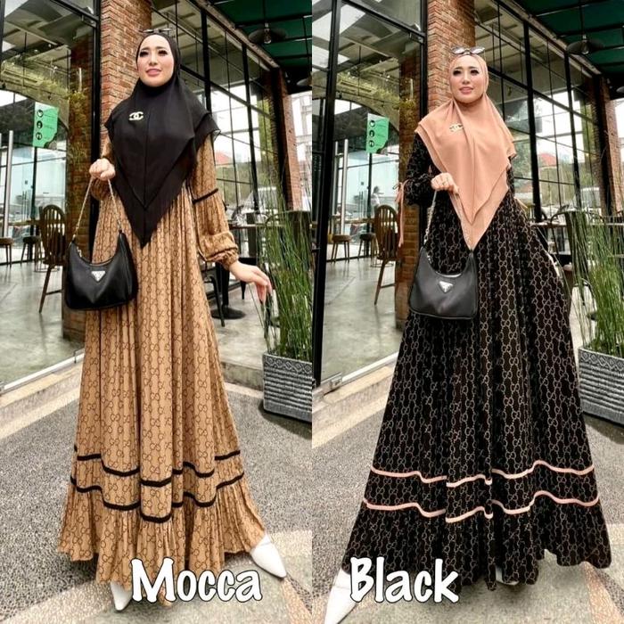 zalora syari gamis muslim wanita plus hijab Ceruti