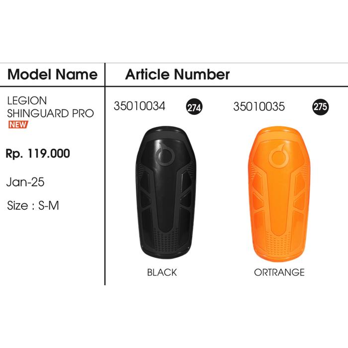 {LEGION SHINGUARD PRO} Deker OrtusEight LEGION SHINGUARD PRO Ortus Eight Shin Guard Pelindung Tulang