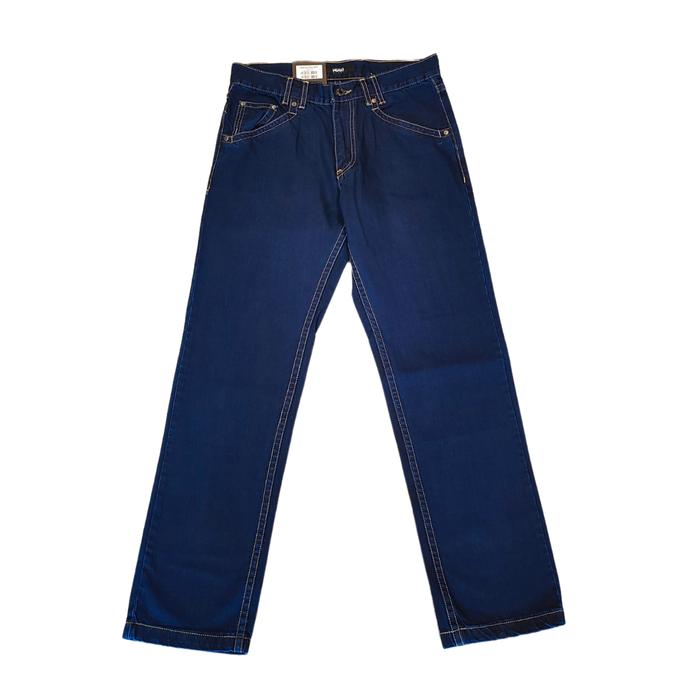 Jeans Pria Hugo Selection Celana Denim Biru Pekat