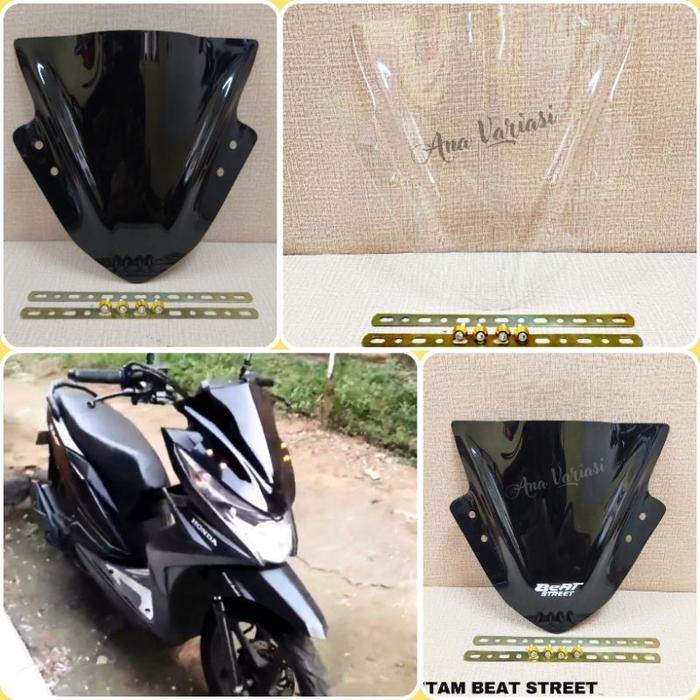 Visor honda beat streat poloas visor beat street - windshield motor  beat streat polos dan grafir