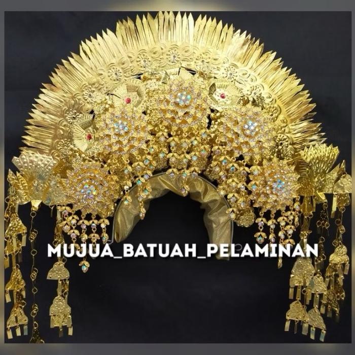 Sunting Sumandan Pengantin Suntiang Tanggung Penganten Ukuran Mini Atau Sedang Adat Padang