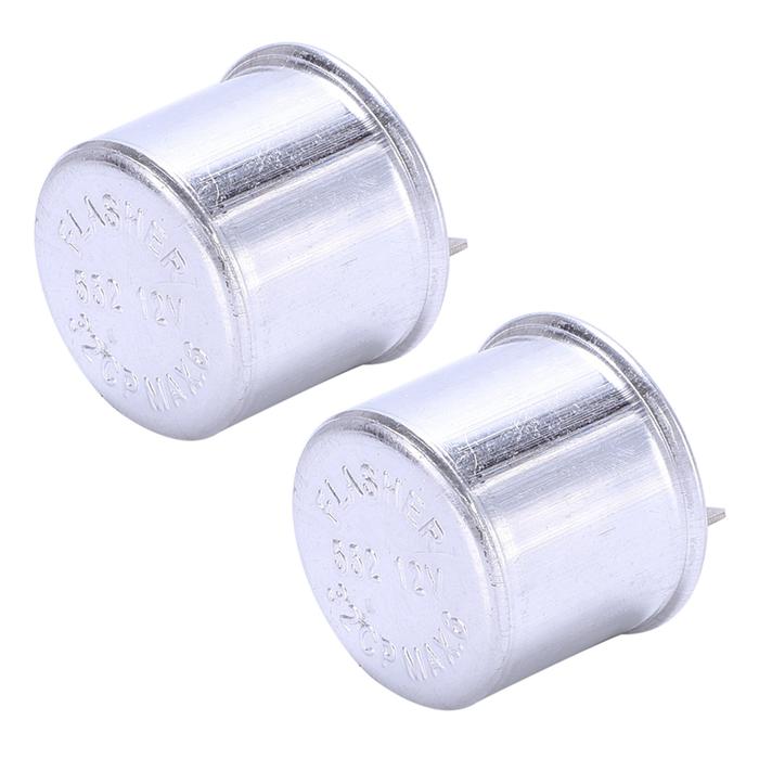 2X Indikator Relay Unit Flasher Mobil Klasik 12V Lampu Sein 2 Pin
