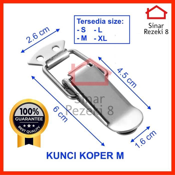 Kaitan Koper Size Medium / Kaitan Peti / Overval + Kunci