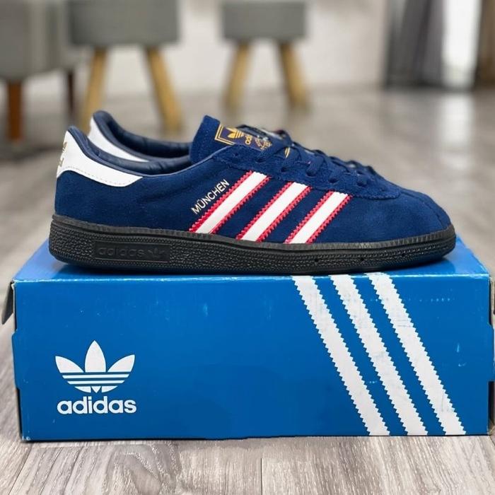 Free Kaos Kaki(COD) Sepatu Munchen Navy Edge Deep Blue Soft Red OG Exclusive City Series 38 - 44 Sep