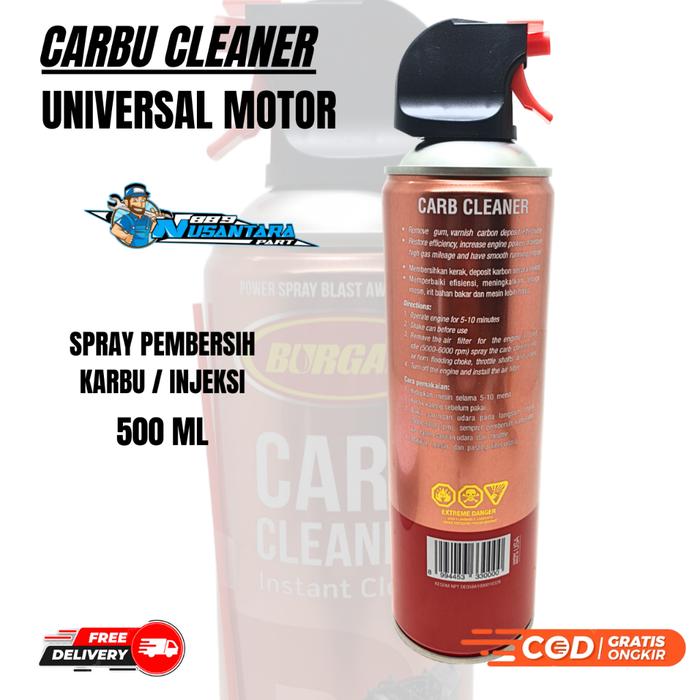 CARBU CLEANER SPRAY FUEL INJEKSI BURGARI 500 ML PEMBERSIH KARBURATOR INJEKSI