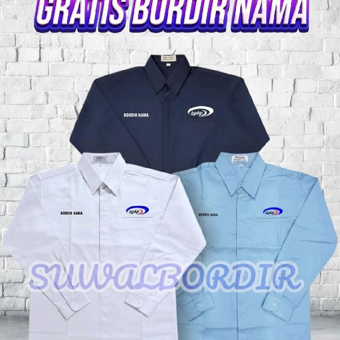 SERAGAM BPKP KEMEJA BORDIR BPKP KEMEJA KERJA BPKP ATASAN BAJU BPKP KEMEJA BPKP LENGAN PANJANG TERBAR
