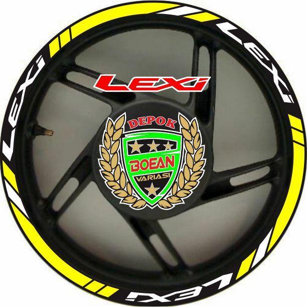 Cutting sticker yamaha lexi sticker lis velg lexi [NTS]