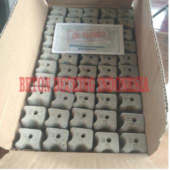 Beton Decking siap pakai 20/25mm 20mm 25mm 2cm 2.5cm - Tahu beton concrete spacer - box isi 300pcs