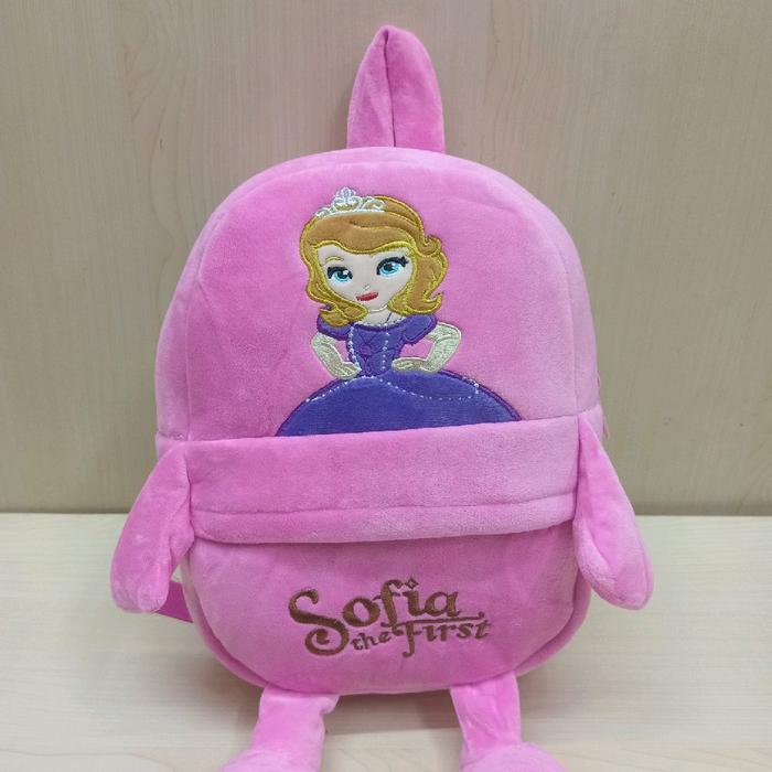 Sofia the First Tas Ransel Karakter Sofia Pink Lucu untuk Anak-anak