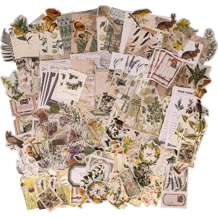 260 PCS Vintage Scrapbook Sticker Aesthetic Journaling Scrapbooking