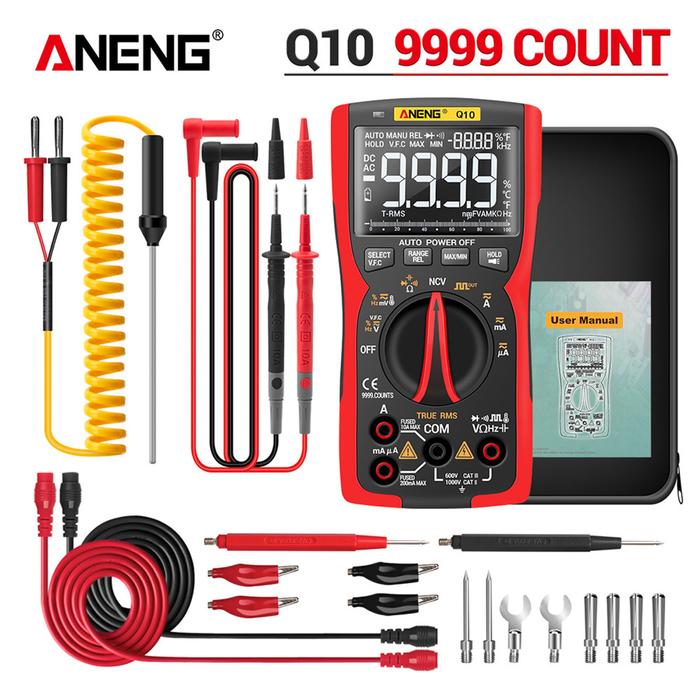 ANENG Q10 9999 Professional Digital Multimeter Tester Multimetro True