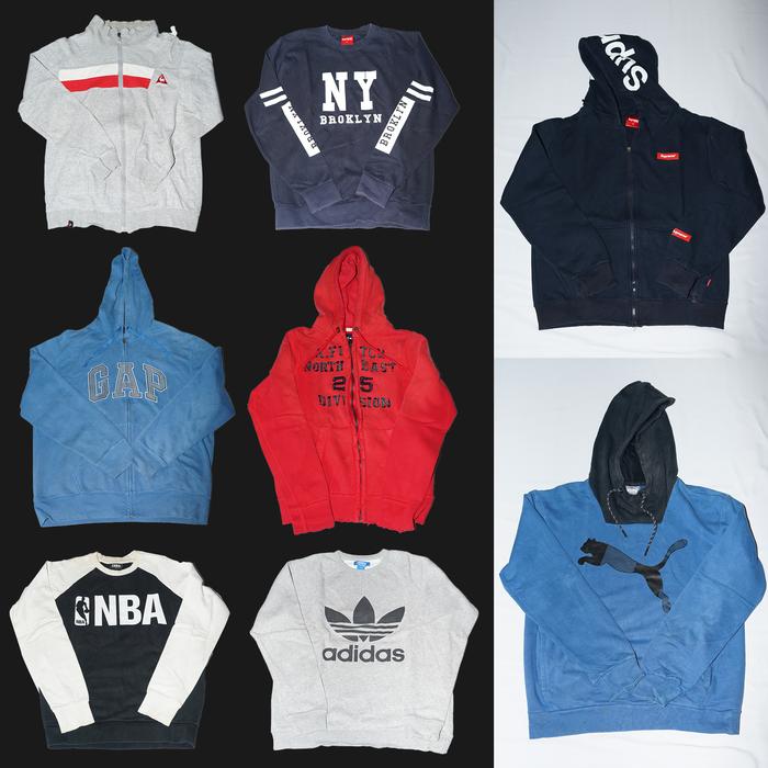 Branded - Outer Bekas - Luaran - Atasan - Second - Preloved - Jaket - Hoodie - Zipper - Sweatshirt -