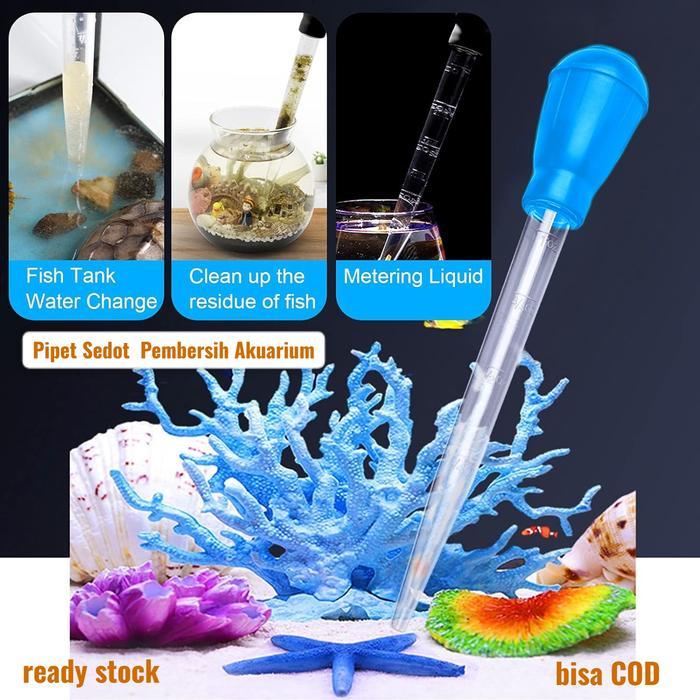 PIPET BESAR JUMBO 30ML AQUARIUM IKAN VACUUM SEDOT KOTORAN HEWAN BISA COD Karet dan Plastik