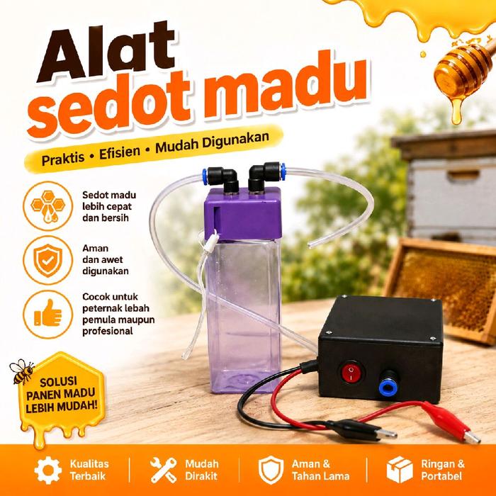 inverter sedot madu klukut/klanceng 2 pompa jumbo. + botol penampungan.