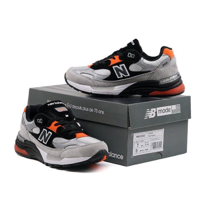NEW BALANCE 992 DTLR GREY BLACK ORANGE 100% BNIB