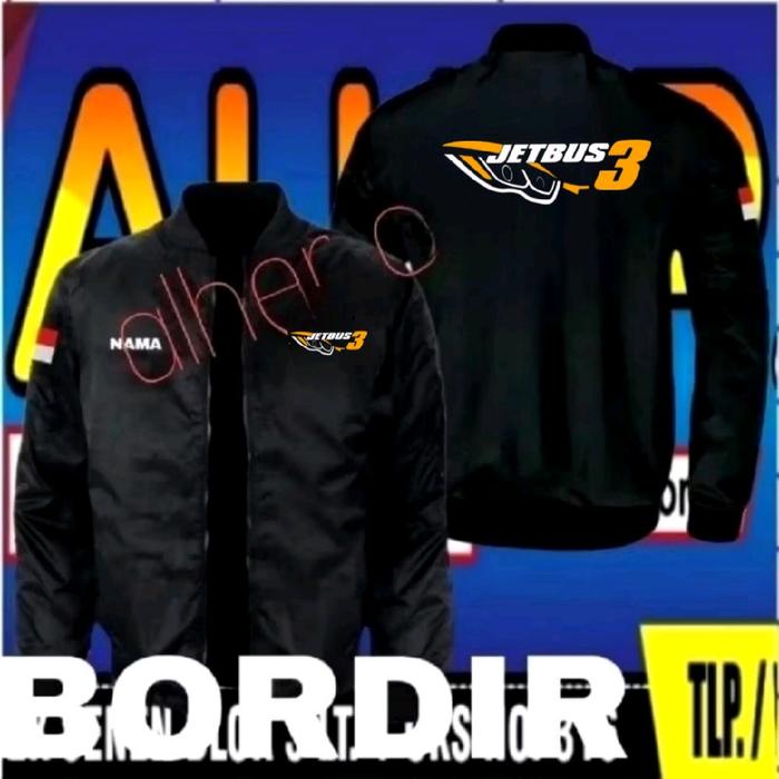 ready stok full bordir jaket bordir jetbus jaket jetbus jaket kerja jetbus jaket seragam jetbus jake