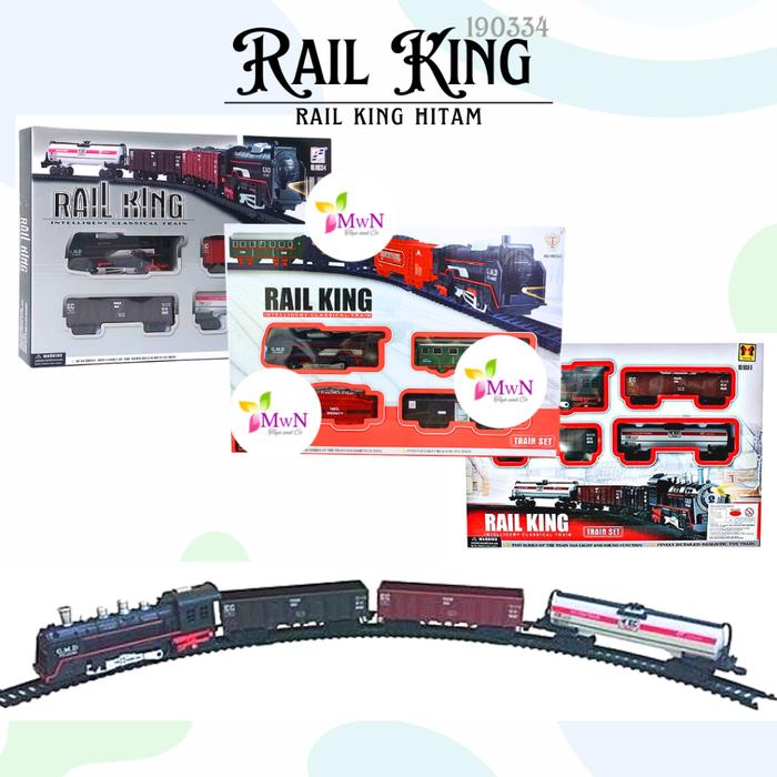MWN.TOYS Mainan Kereta Api Hitam - Rail King 190334