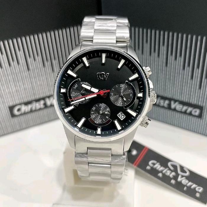 JAM TANGAN WANITA CHRIST VERRA CV C 10721L-11 BLK ORIGINAL