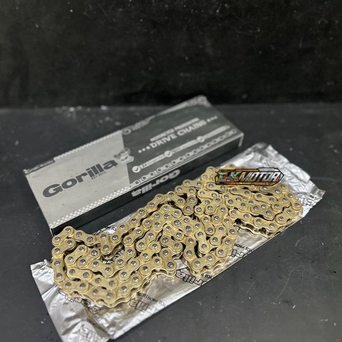 Rantai Rante Gold Motor 428H 428 Panjang 130L Kualitas SSS Triple S