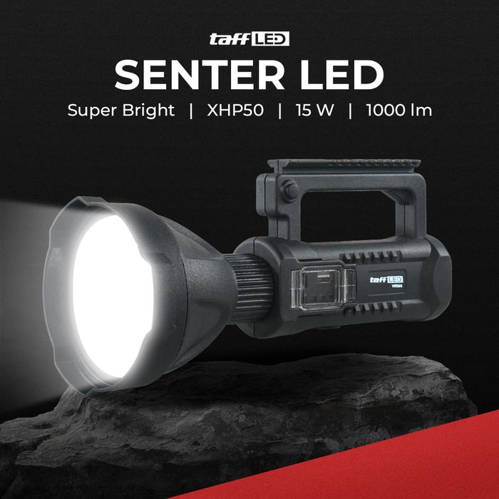 TaffLED Senter LED XHP50 Rechargeable Waterproof 1000 Lumens - W590