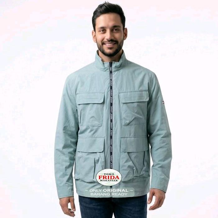 Jacket Prasut pria Tommy Jeans Art:XJOXJ00855 Color: Hijau Tosca Size:L