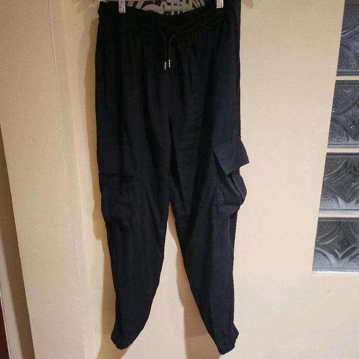 celana cargo zar*auth pl black
