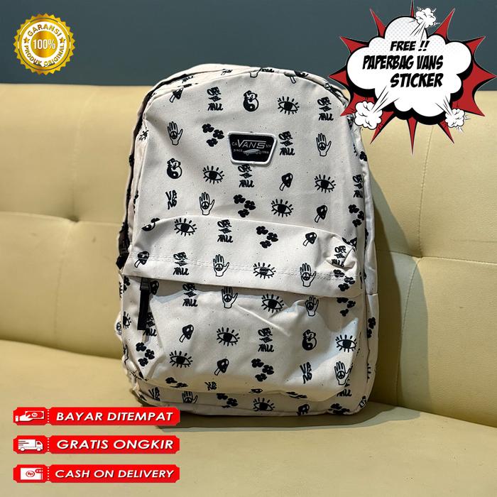 BACKPACK VANS MASCD MIND DISTY CREAM | BAGPACK | TAS GENDONG | TAS RANSEL | TAS SEKOLAH | ORIGINAL