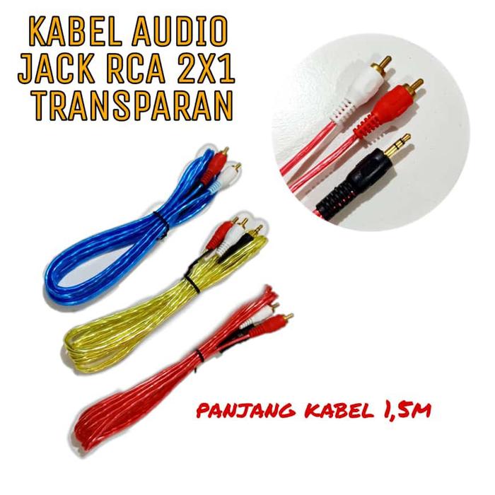 KABEL RCA KABEL JEK TRANSPARAN