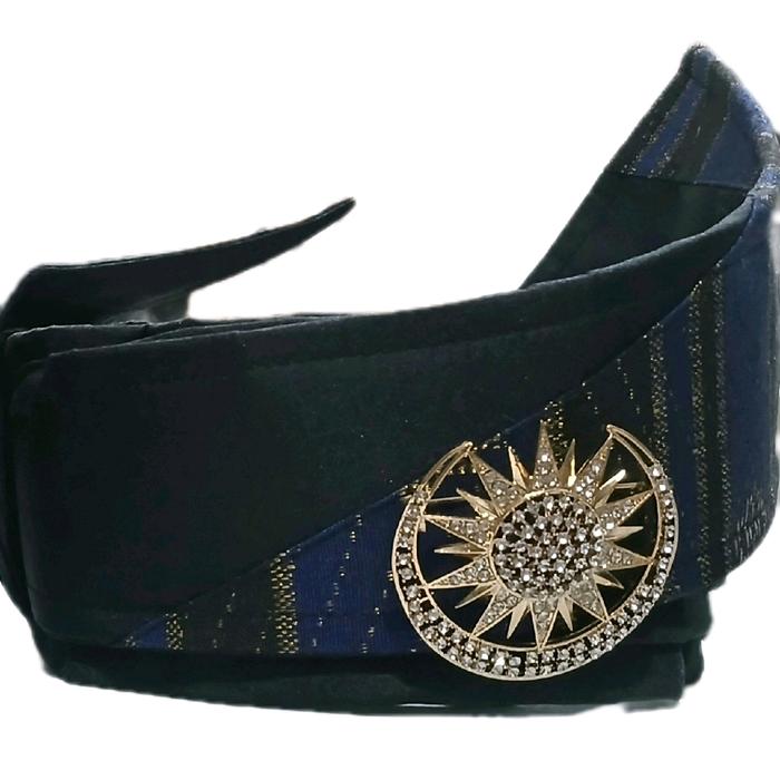 tanjak melayu+tanjak songket melayu+tanjak kombinasi+tanjak terlaris Elegan Hitam