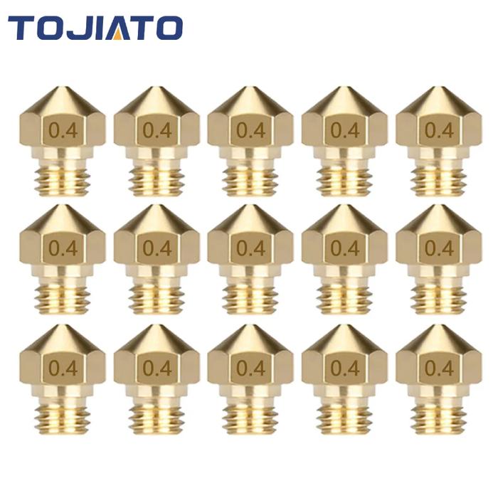 20Pcs MK10 Nozzles 0.2-1.0mm for 3D Printer M7 Brass Extruder Head Hotend Nozzle fit for 1.75mm Fila