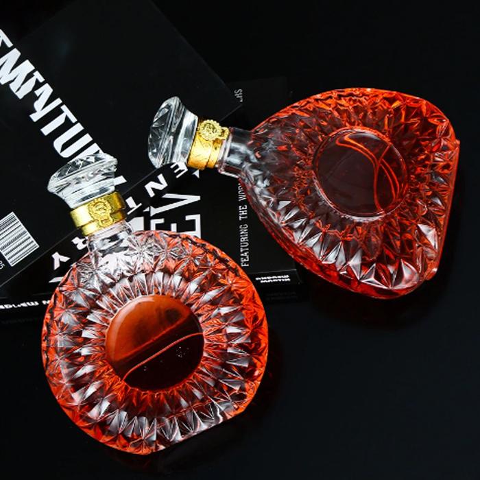 Whisky Decanter Glass Bottle Liquor Scotch Luxury 750ml - C05