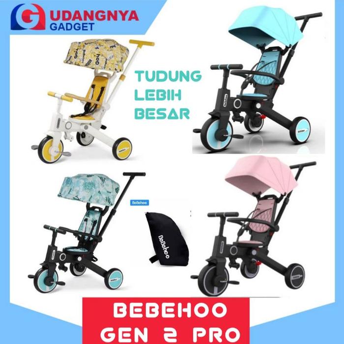 GEN 2 SMART FOLDING BIKE BEBEHO 7 in 1 STROLLER SEPEDA ANAK -Indomulya Shop