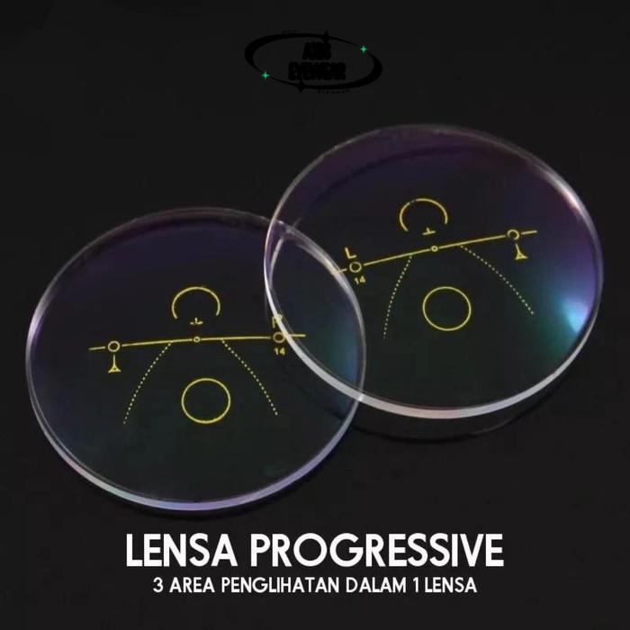 Paket Lensa Kacamata Baca Dan Jalan Gratis Frame Bebas Pilih Di Etalase toko Progressive Non Cylinde