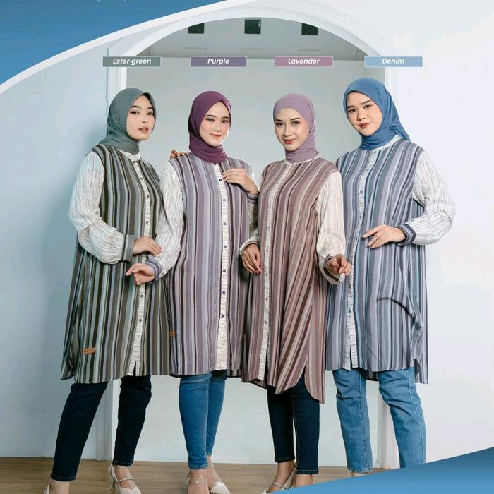 CETAA TUNIK//GHINA FASHION//TUNIK SIMPLE// Nyaman Rayon Wanita Atasan