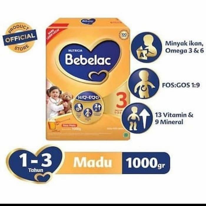 BEBELAC 3 SUSU Pertumbuhan Hig-Eq 1000Gr-MADU