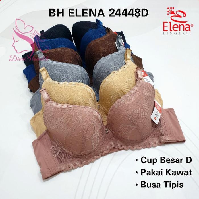 New Bh Cup Besar Elena 24448D Elena Bra Big Cup D Bh Cup Besar Kawat Busa Tipis Kait 3