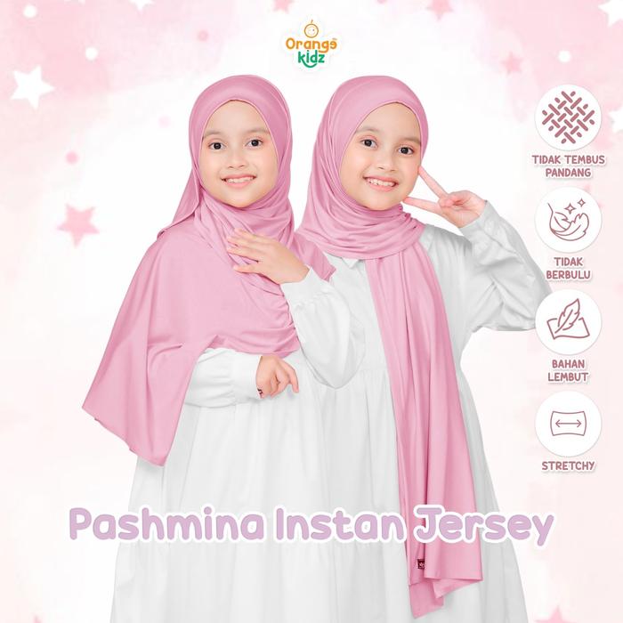Pashmina Instan Lebanon Anak Jersey Premium