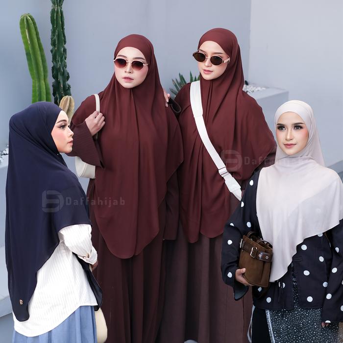 Daffahijab Aira Luxury Khiban Viscose EcoVero Khimar Bandana instan Segi Empat Syari