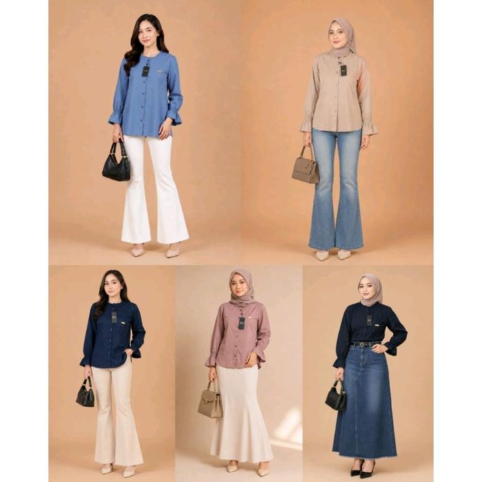 blouse DNP terbaru bahan katun poplin