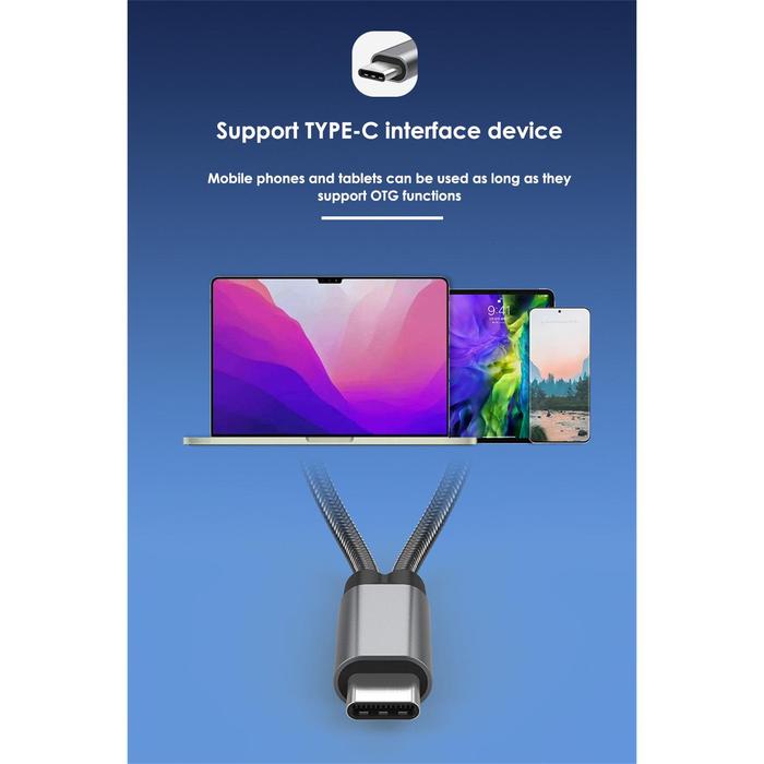 Usb C Otg Cable Phone Adapter 2in1 Foldable Cable Otg Adapter With