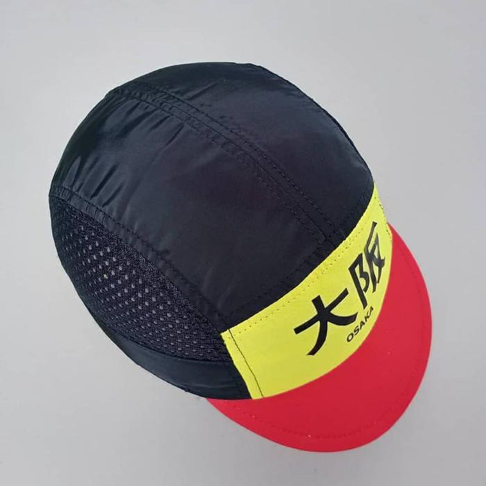cycling caps topi sepeda osaka hitamproduk original local brand