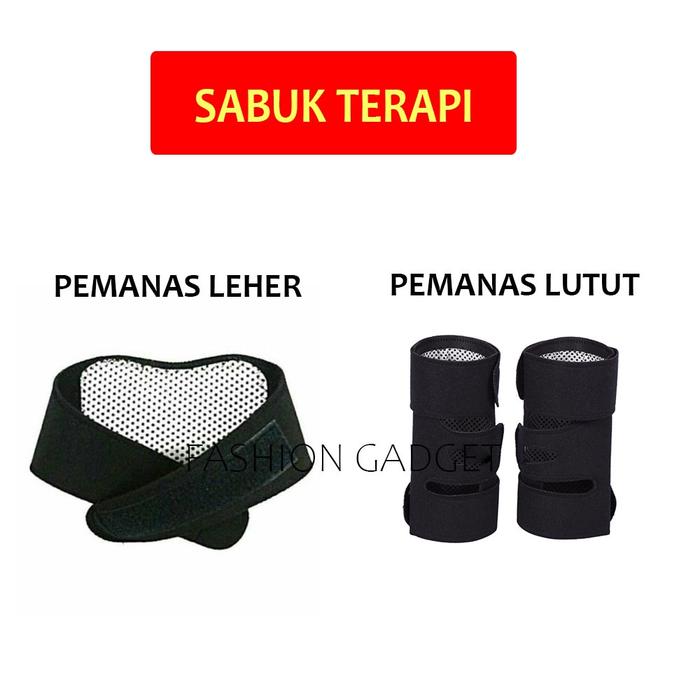 Terapi Leher Neck Magnetic Tourmaline Terapi Punggung Penghangat Leher Sabuk Pemanas Leher / Pemanas