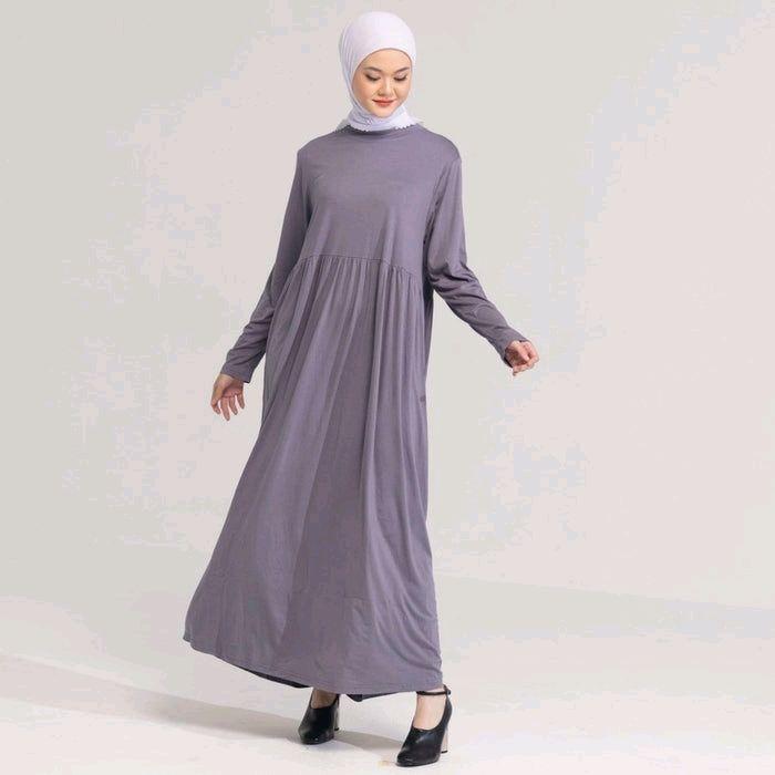 Dauky Inner Dress Laudya bahan Rayon Spandex Gamis Wanita Muslim Dewasa Remaja Basic Nyaman