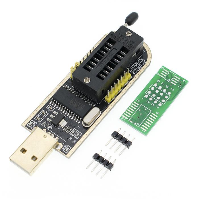 10Pcs CH341A 24 25 Seri EEPROM Flash BIOS USB Programmer dengan