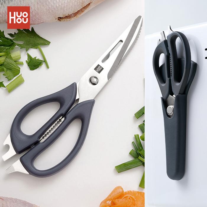 HuoHou Multi-functional Kitchen Scissors Detachable Nut Cracker Bottle Opener Bone Cutter Cook Tool 