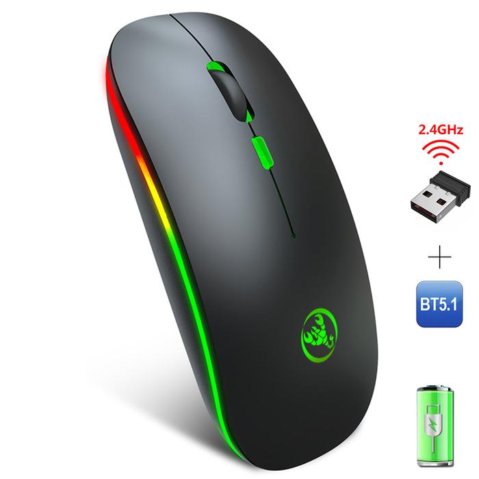 Wireless Mouse Bluetooth Computer Silent Rechargeable Ergonomic Mause