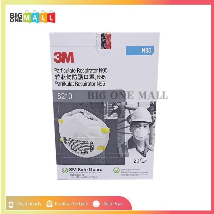Flash Sale / Masker 3M 8210, Masker 3M N95 8210 Box Segel, Masker N95 Bukan Kn95