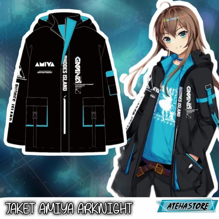 JAKET PARKA AMIYA ARKNIGHT/JAKET AMIYA ARKNIGHT/JAKET ANIME ARKNIGHT